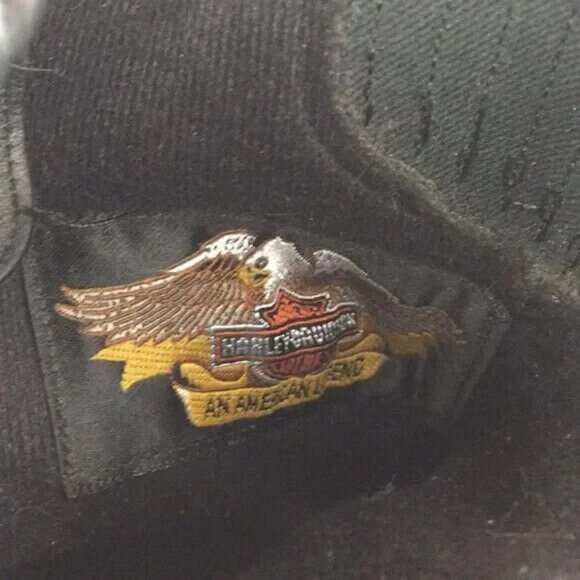 Harley Davidson Ladies Black Leather Motorcycle Riding Boots Size 8M USA Made - Picture 16 of 16